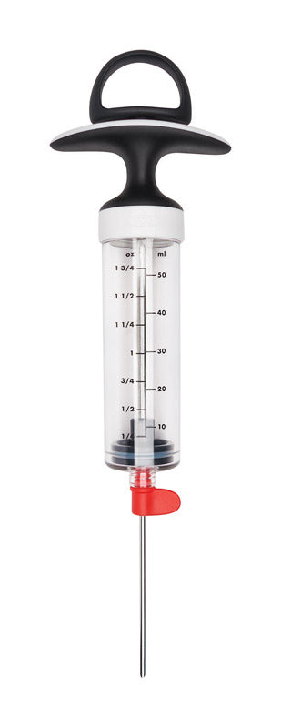 OXO Good Grips Black/Clear Plastic/Stainless Steel Flavor injector 2 oz, Pack of 6