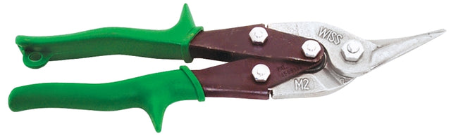 Wiss M2R Aviation Snip, 9-3/4 in OAL, 1.38 in L Cut, Right Cut, Molybdenum Steel Blade, Contoured Handle