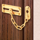 Defender Security U-9905 Chain Door Guard, Steel, Brass