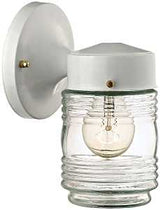Boston Harbor W15WH01-33883L Outdoor Lantern, 120 V, 60 W, CFL Lamp, Steel Fixture, White, White Fixture