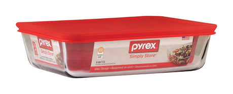 Pyrex Simply Store 6 cups Clear Food Storage Container 1 pk, Pack of 4