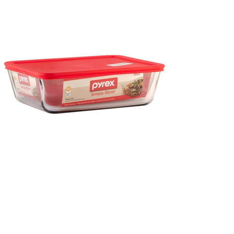 Pyrex 11 cups Clear Food Storage Container 1 pk, Pack of 2