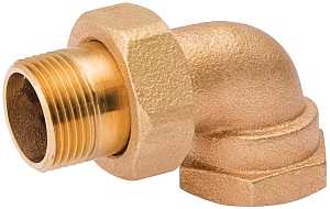 B & K 109-384 Radiator Elbow Nut and Tailpiece, Brass, 3 in L x 2.2 in W x 1.7 in H Dimensions