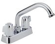Delta Classic Series 2131LF Laundry Faucet, 2-Faucet Handle, 2 or 3-Faucet Hole, Brass, Chrome-Plated, Deck Mounting