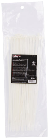 ProSource CV280-253L Cable Tie, 70 mm Max Bundle Dia, Self-Lock Locking, Nylon, Clear