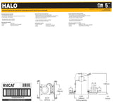 Halo H5ICAT Light Housing, 5 in Dia Recessed Can, Aluminum