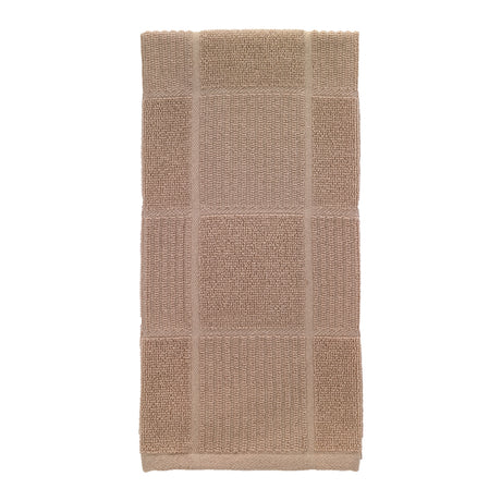 T-Fal Sand Cotton Checked Parquet Kitchen Towel 1 pk, Pack of 6