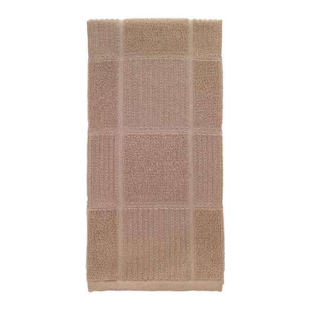 T-Fal Sand Cotton Checked Parquet Kitchen Towel 1 pk, Pack of 6
