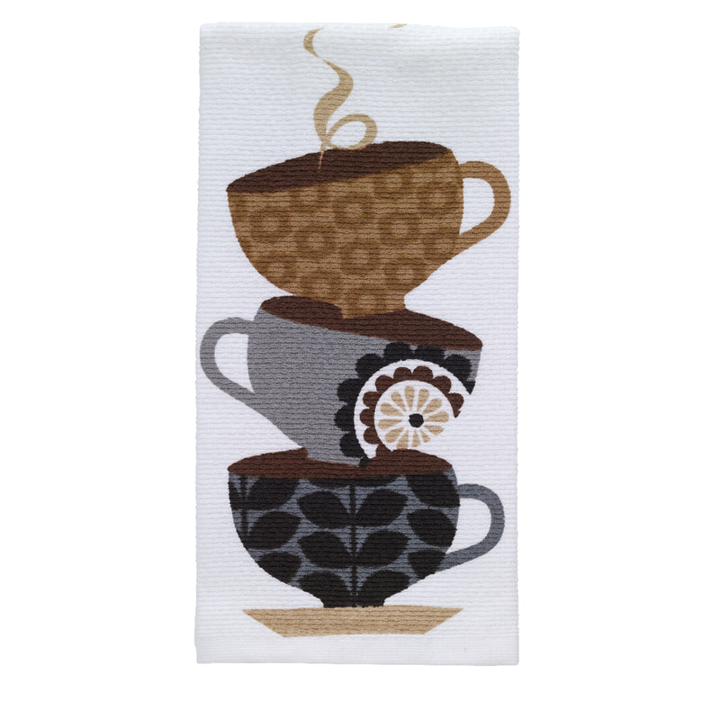 T-Fal Multicolored Cotton Coffee Cups Kitchen Towel 1 pk, Pack of 6