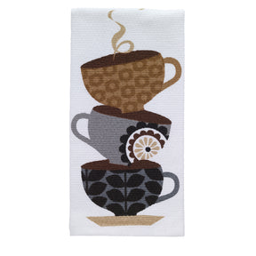 T-Fal Multicolored Cotton Coffee Cups Kitchen Towel 1 pk, Pack of 6