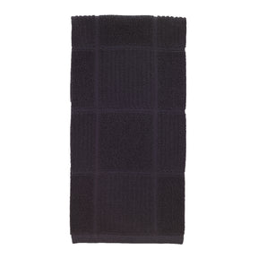 T-Fal Charcoal Cotton Checked Parquet Kitchen Towel 1 pk, Pack of 6