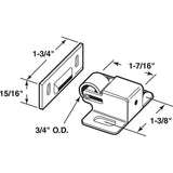 Prime-Line U 9047 Roller Catch, Steel, Brass