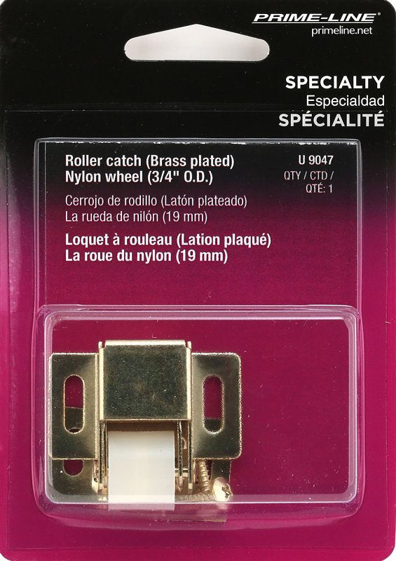 Prime-Line U 9047 Roller Catch, Steel, Brass