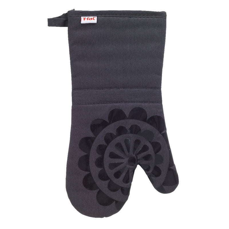 T-Fal Charcoal Medallion Cotton Oven Mitt, Pack of 6