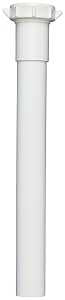 Plumb Pak PP944W Pipe Extension Tube, 1-1/4 in, 6 in L, Slip-Joint, Plastic, White