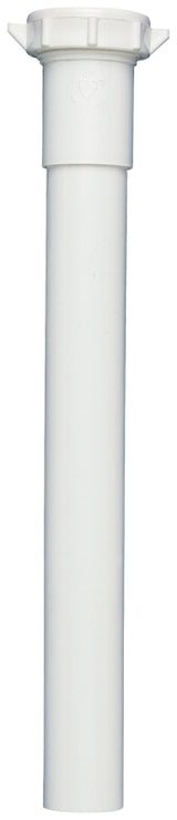 Plumb Pak PP944W Pipe Extension Tube, 1-1/4 in, 6 in L, Slip-Joint, Plastic, White