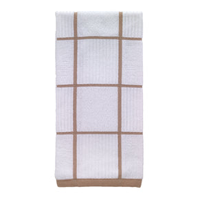 T-Fal Sand Cotton Checked Parquet Kitchen Towel 1 pk, Pack of 6
