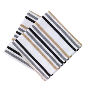 T-Fal Multicolored Cotton Stripes Dish Cloth 2 pk, Pack of 3