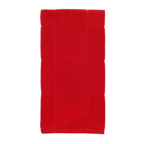T-Fal Red Cotton Checked Parquet Kitchen Towel 1 pk, Pack of 6