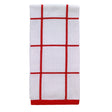 T-Fal Red Cotton Checked Parquet Kitchen Towel 1 pk, Pack of 6