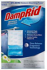 DampRid FG80FSSB Hanging Moisture Absorber, 15.4 oz Box, Solid, Odorless, Fresh Scent