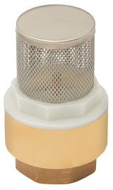 Lasco 06-5134 Foot Valve with Strainer, 1 in Connection, FIP, Brass Body