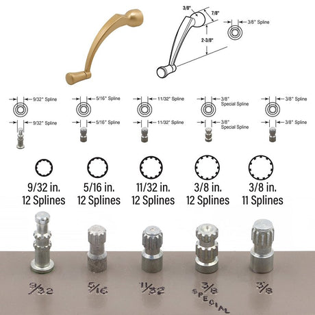 Prime-Line H 3956 Crank Handle, Copper