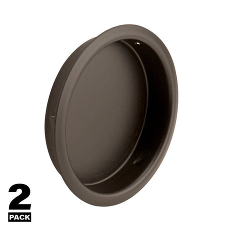 Prime-Line N 7205 Door Pull, 7/16 in D, Steel, Bronze, Pack of 6