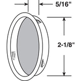 Prime-Line N 7211 Door Pull, 5/16 in D, Steel, Bronze, Pack of 6