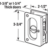 Prime-Line N 7367 Privacy, Brass, Satin Nickel