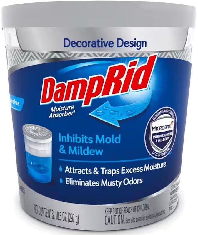 DampRid FG01K Moisture Absorbing System, 10.5 oz Pail, Solid