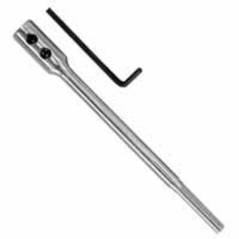 Irwin SPEEDBOR 88601 Wood Boring Bit Extension, 1/4 in Shank, Hex Shank, 12 in L, HSS