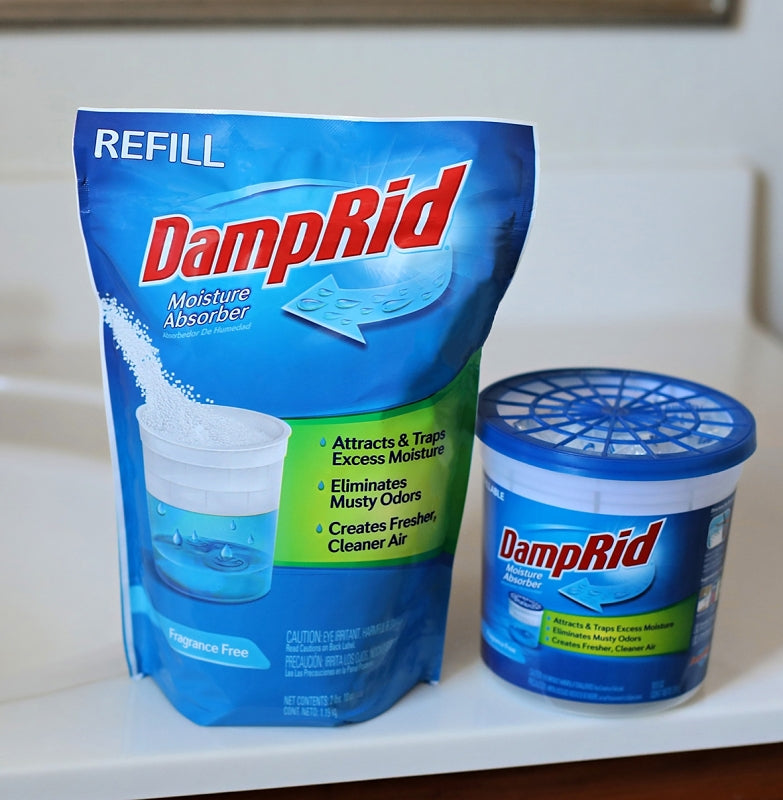 DampRid FG30K Moisture Absorber Refill, 42 oz Pouch, Solid