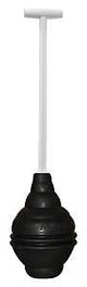 Korky BEEHIVE Max 99-4A Toilet Plunger, Black, 6 in Cup, T-Shaped Handle