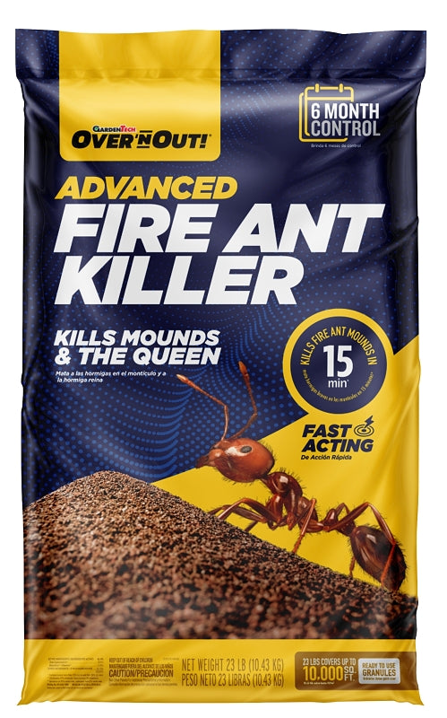 Over 'n Out 100522662 Fire Ant Killer, Solid, 23 lb, Mild Detergent