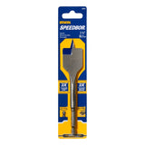 Irwin SPEEDBOR 88820 Spade Drill Bit, 1-1/4 in Dia, 6 in OAL, Standard Length, Flat Flute, 1/4 in Dia Shank, Hex Shank