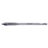 Irwin SPEEDBOR 88806 Spade Drill Bit, 3/8 in Dia, 6 in OAL, Standard Length, Flat Flute, 1/4 in Dia Shank, Hex Shank