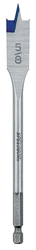 Irwin 88810 Spade Drill Bit, 5/8 in Dia, 6 in OAL, Flat Flute, 1/4 in Dia Shank, Hex Shank