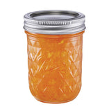 Ball Quilted Crystal Regular Mouth Jelly Jar 8 oz 12 pk
