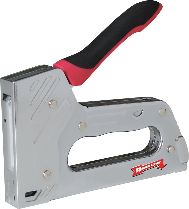 Arrow T55BL Staple Gun, T50 Staple, 3/8 in W Crown, 1/4 to 9/16 in L Leg, Steel Staple