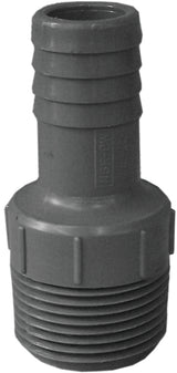 Boshart UPPRA-1007 Pipe Adapter, 1 x 3/4 in, MIP x Insert, Polyethylene