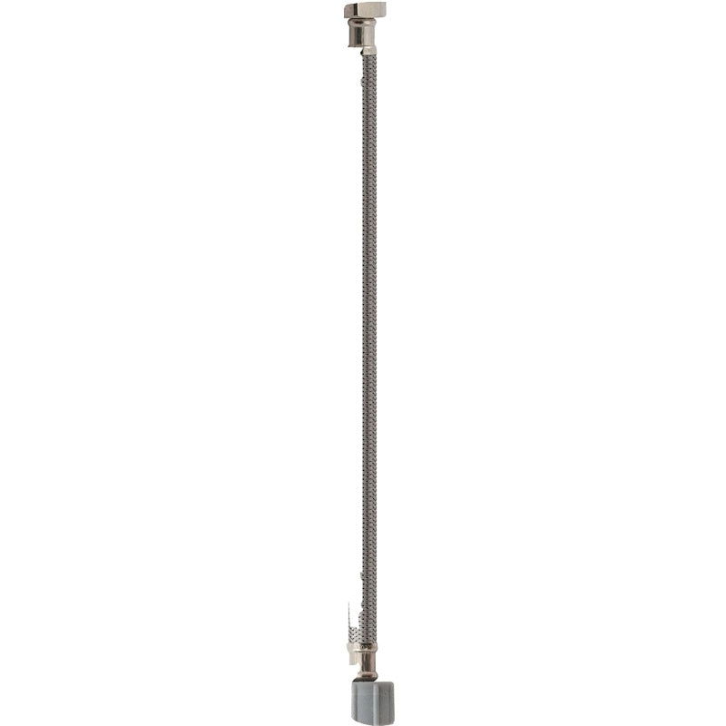 Plumb Pak EZ Series PP23857 Toilet Supply Tube, 1/2 in Inlet, Flare Inlet, 7/8 in Outlet, Ballcock Outlet, 20 in L