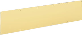 Schlage SC8400B3-8X34 Kick Plate, 34 in L, 8 in W, Brass, Anodized Brass
