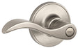 Schlage J Series J40SEV619 Privacy Lever, Mechanical Lock, Satin Nickel, Metal, Residential, 3 Grade, 7/8 in Housing Dia