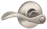 Schlage J Series J40SEV619 Privacy Lever, Mechanical Lock, Satin Nickel, Metal, Residential, 3 Grade, 7/8 in Housing Dia
