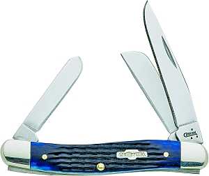 Case XX 02801 Folding Pocket Knife, 2.57 in Clip, 1.88 in Sheep Foot, 1.71 in Spey L Blade, Stainless Steel Blade