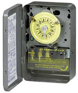 Intermatic T101 Mechanical Timer Switch, 40 A, 120 V, 3 W, Gray, 24 hr Time Setting, 12 On/Off Cycles Per Day Cycle