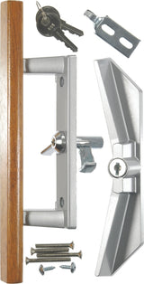 Wright Products VK1104 Patio Lockset, Aluminum/Wood, Oak