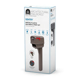 Gibraltar Mailboxes Gentry Series GGC1M0000 Mailbox Post Combo, 1000 cu-in Mailbox, Plastic Mailbox, Plastic Post, Mocha