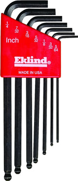 Eklind 13207 Hex Key Set, Includes: 5/64 to 1/4 in Keys, 7-Piece